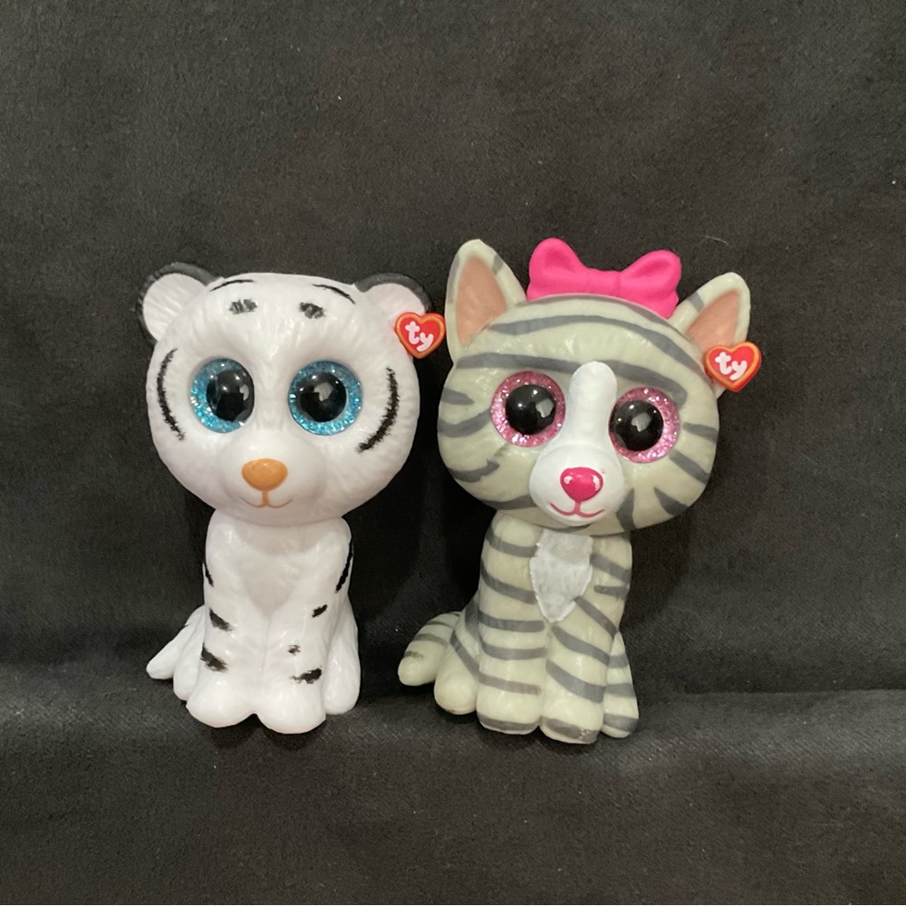 TY BEANIE BOO MINIS TIGER‎ AND CAT